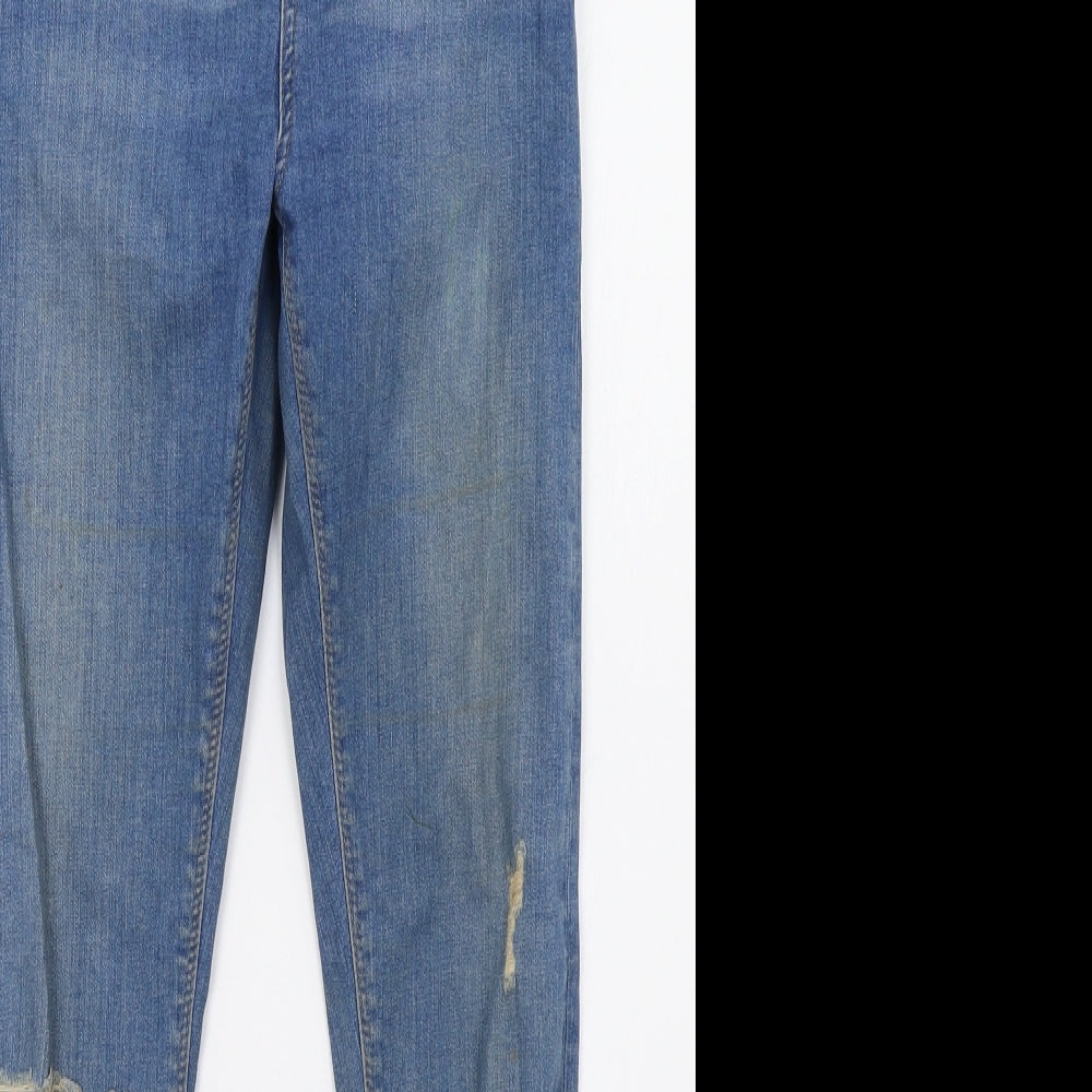 Topshop Womens Blue  Denim Skinny Jeans Size 26 L28 in