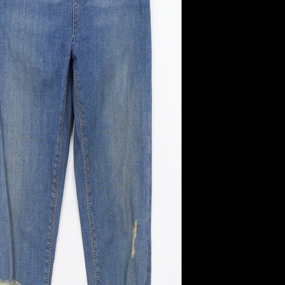 Topshop Womens Blue  Denim Skinny Jeans Size 26 L28 in