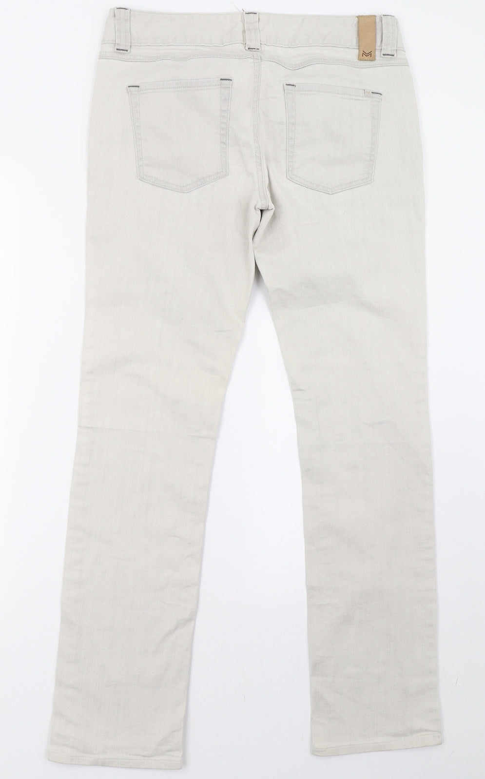 Vera Moda Womens Beige  Denim Straight Jeans Size 31 L35 in
