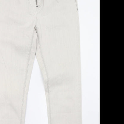 Vera Moda Womens Beige  Denim Straight Jeans Size 31 L35 in