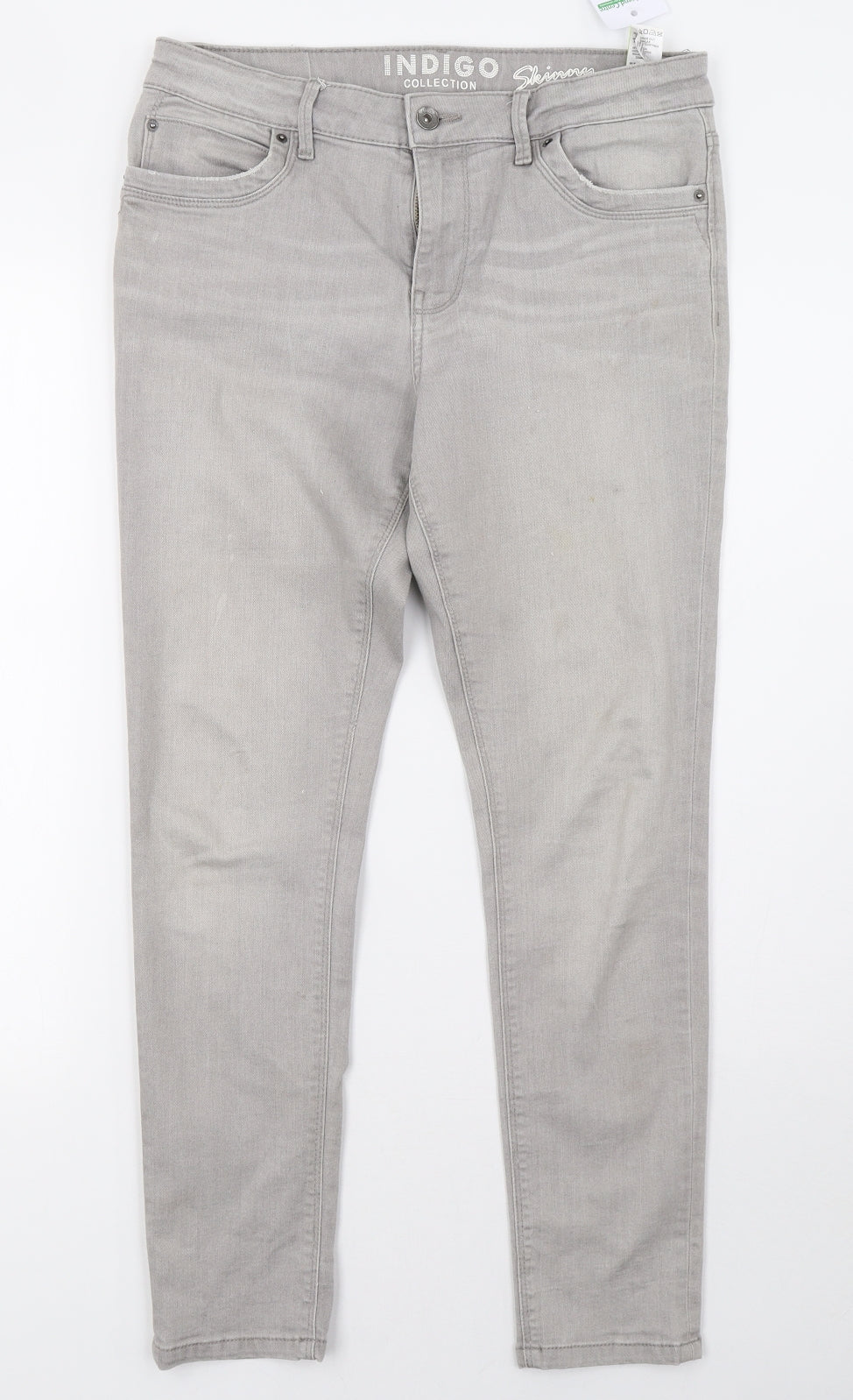 Womens UK Size 10 Marks and Spencer Regular Fit Skinny Grey Jeans