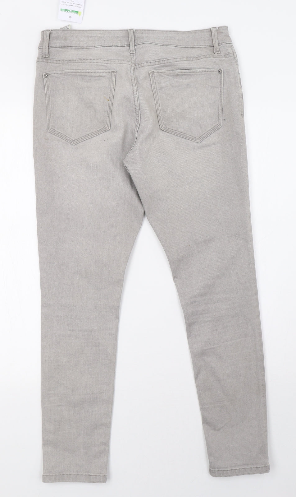 Womens UK Size 10 Marks and Spencer Regular Fit Skinny Grey Jeans