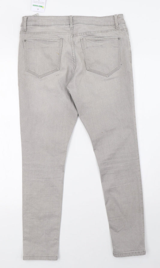 Womens UK Size 10 Marks and Spencer Regular Fit Skinny Grey Jeans