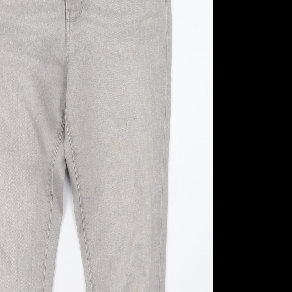 Womens UK Size 10 Marks and Spencer Regular Fit Skinny Grey Jeans
