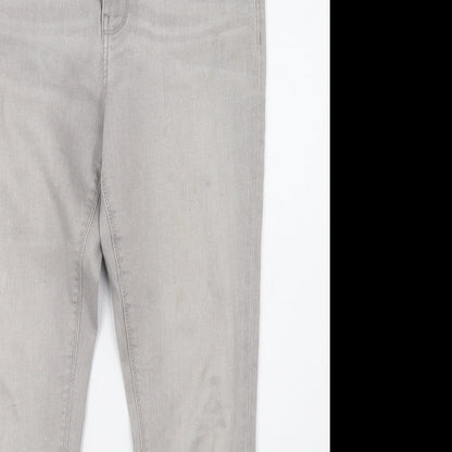 Womens UK Size 10 Marks and Spencer Regular Fit Skinny Grey Jeans
