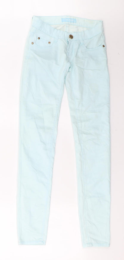 Womens UK Size 8 by sasha Regular Fit Straight Green Jeans