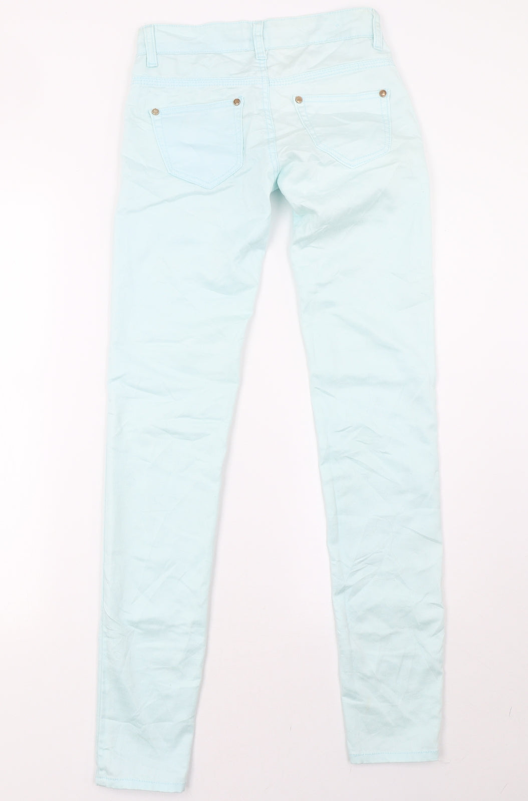 Womens UK Size 8 by sasha Regular Fit Straight Green Jeans