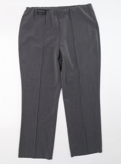 Classic Womens Grey   Trousers  Size 14 L28 in