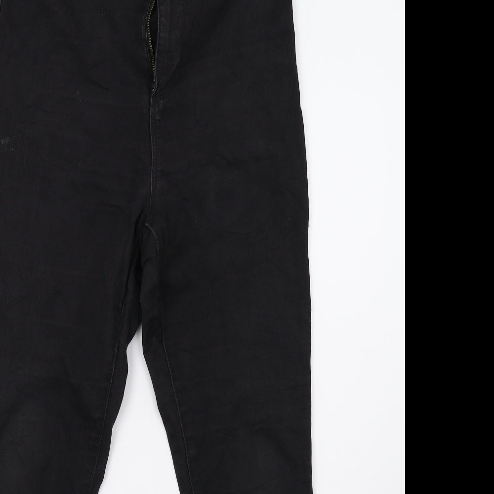 Primark Womens Black  Denim Straight Jeans Size 10 L28 in