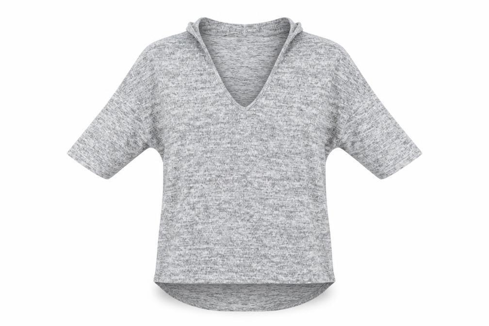 Womens UK Size S New Look Grey Basic Blouse