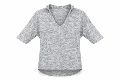 Womens UK Size S New Look Grey Basic Blouse