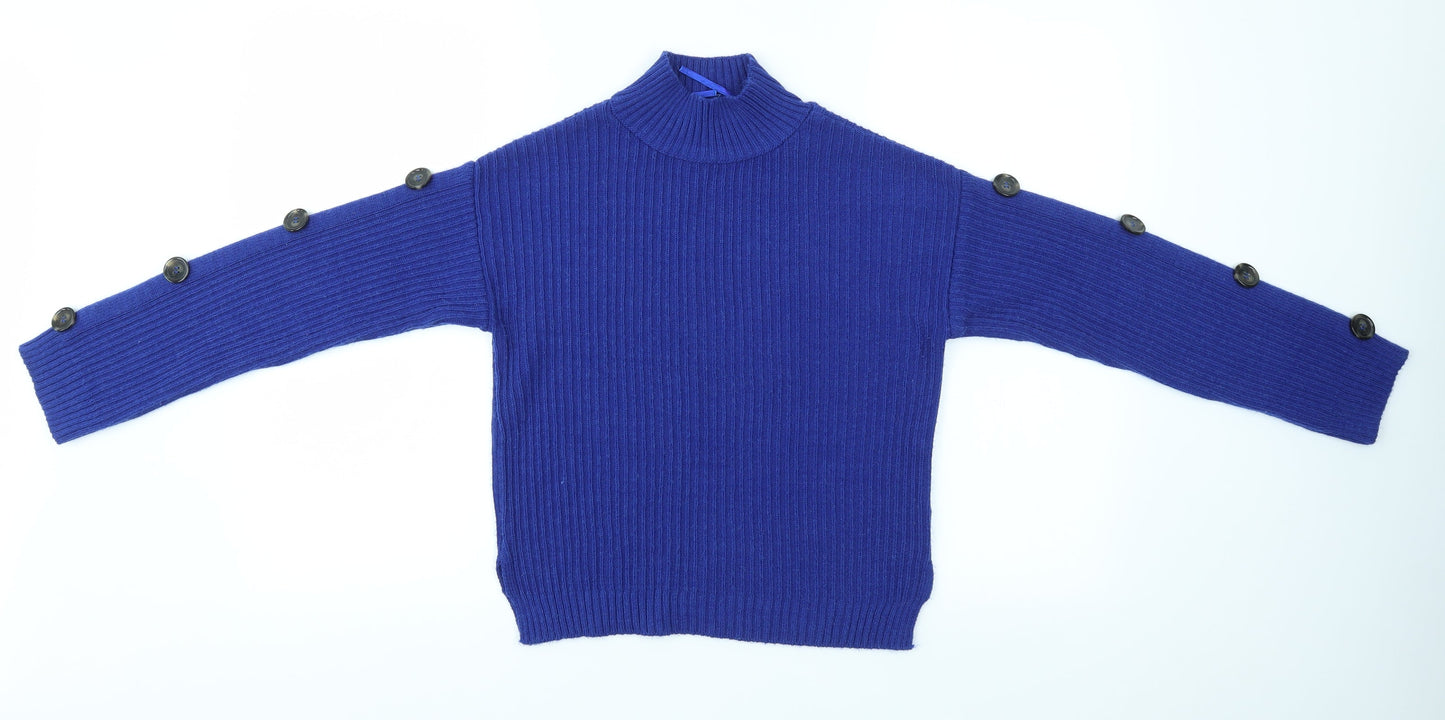 Primark Womens Blue   Pullover Jumper Size 4