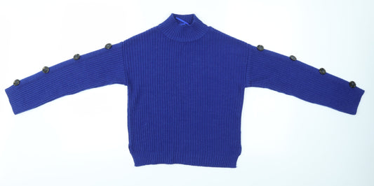 Primark Womens Blue   Pullover Jumper Size 4