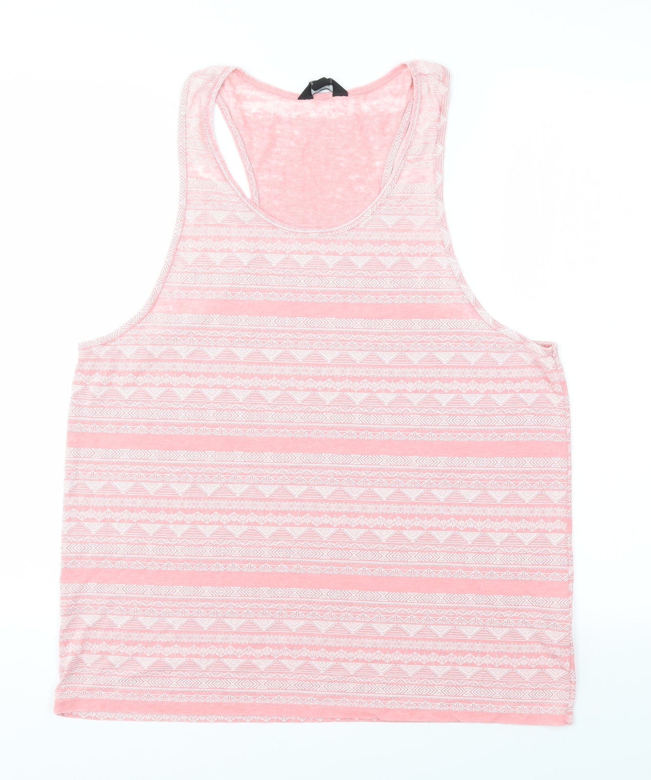 Womens UK Size M Cedar Wood State Pink Basic Tank