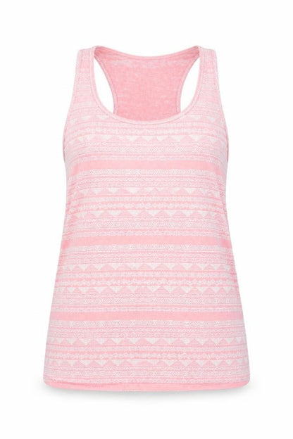 Womens UK Size M Cedar Wood State Pink Basic Tank