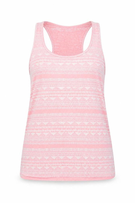 Womens UK Size M Cedar Wood State Pink Basic Tank