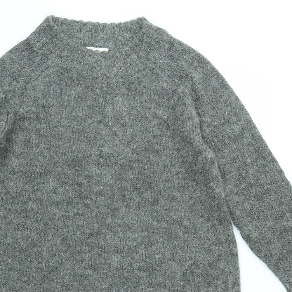 Womens UK Size XS Monki Grey Pullover Jumper