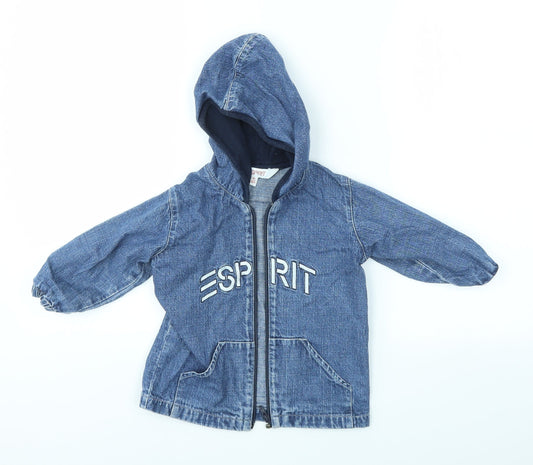 Esprit Baby Blue   Full Zip Jumper Size 18-24 Months