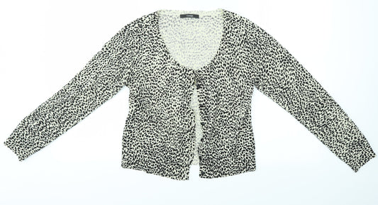 George Womens Multicoloured Animal Print  Cardigan Jumper Size 12