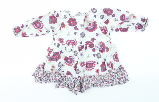 Pumpkin Patch Baby Multicoloured Floral  A-Line  Size 12-18 Months