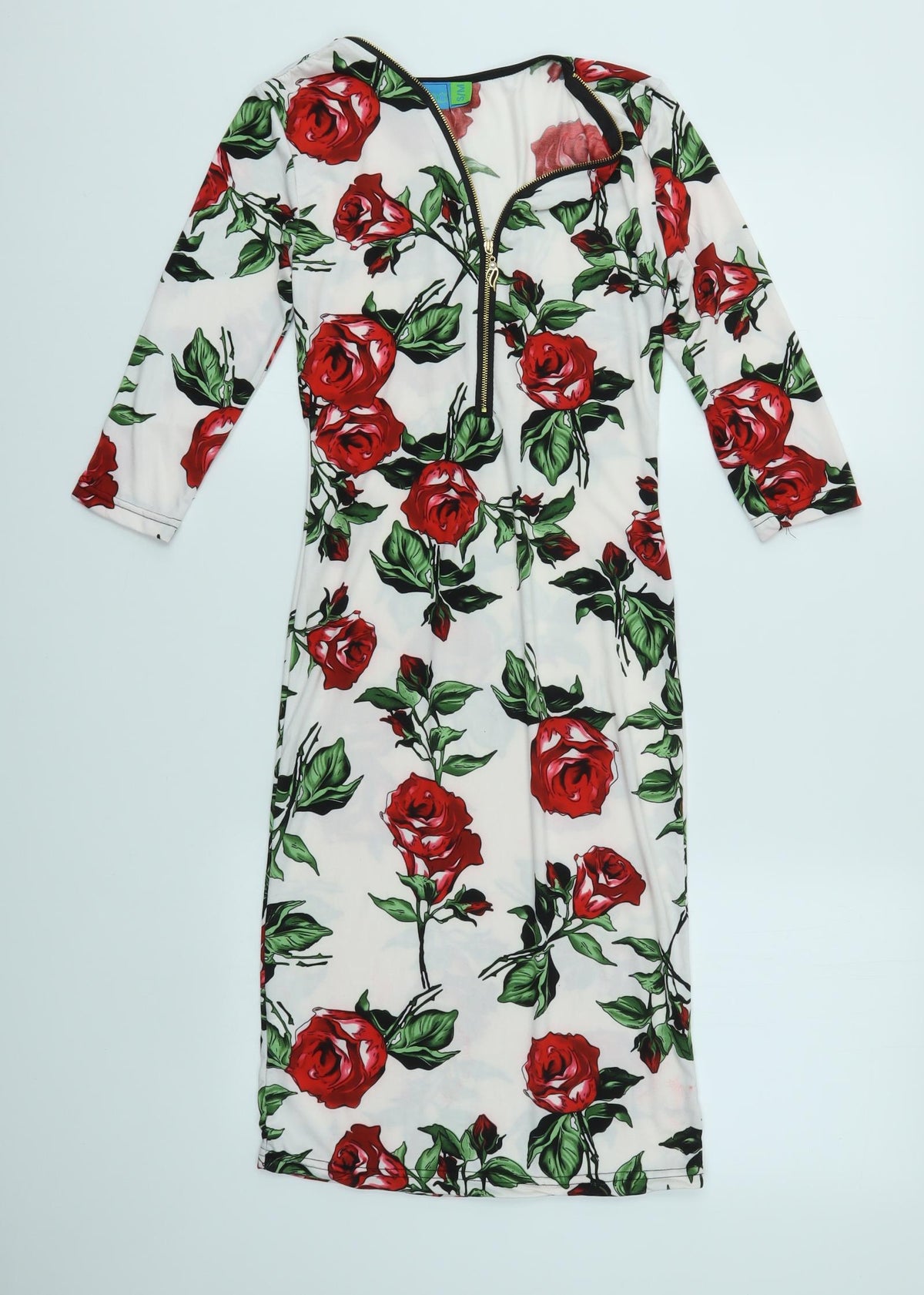 KOOPO Womens Multicoloured Floral  Bodycon  Size S