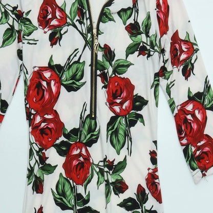 KOOPO Womens Multicoloured Floral  Bodycon  Size S