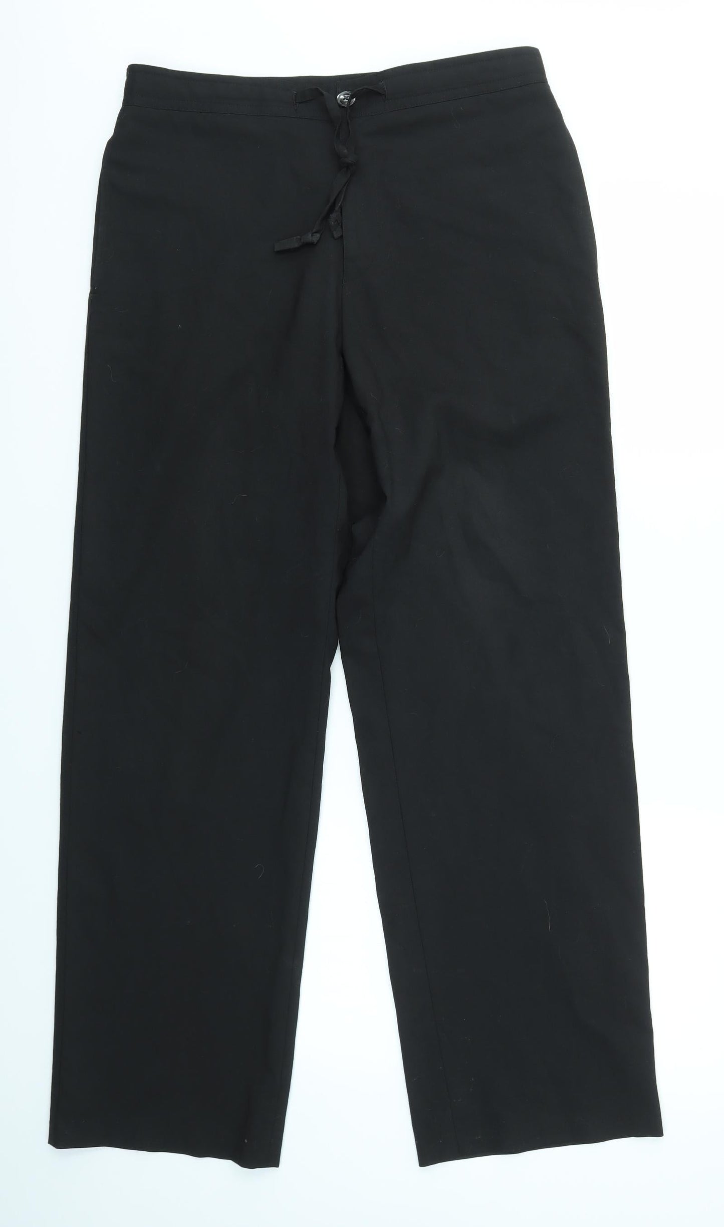 Womens UK Size 32 in NEXT Regular Fit Dress Pants Black Trousers