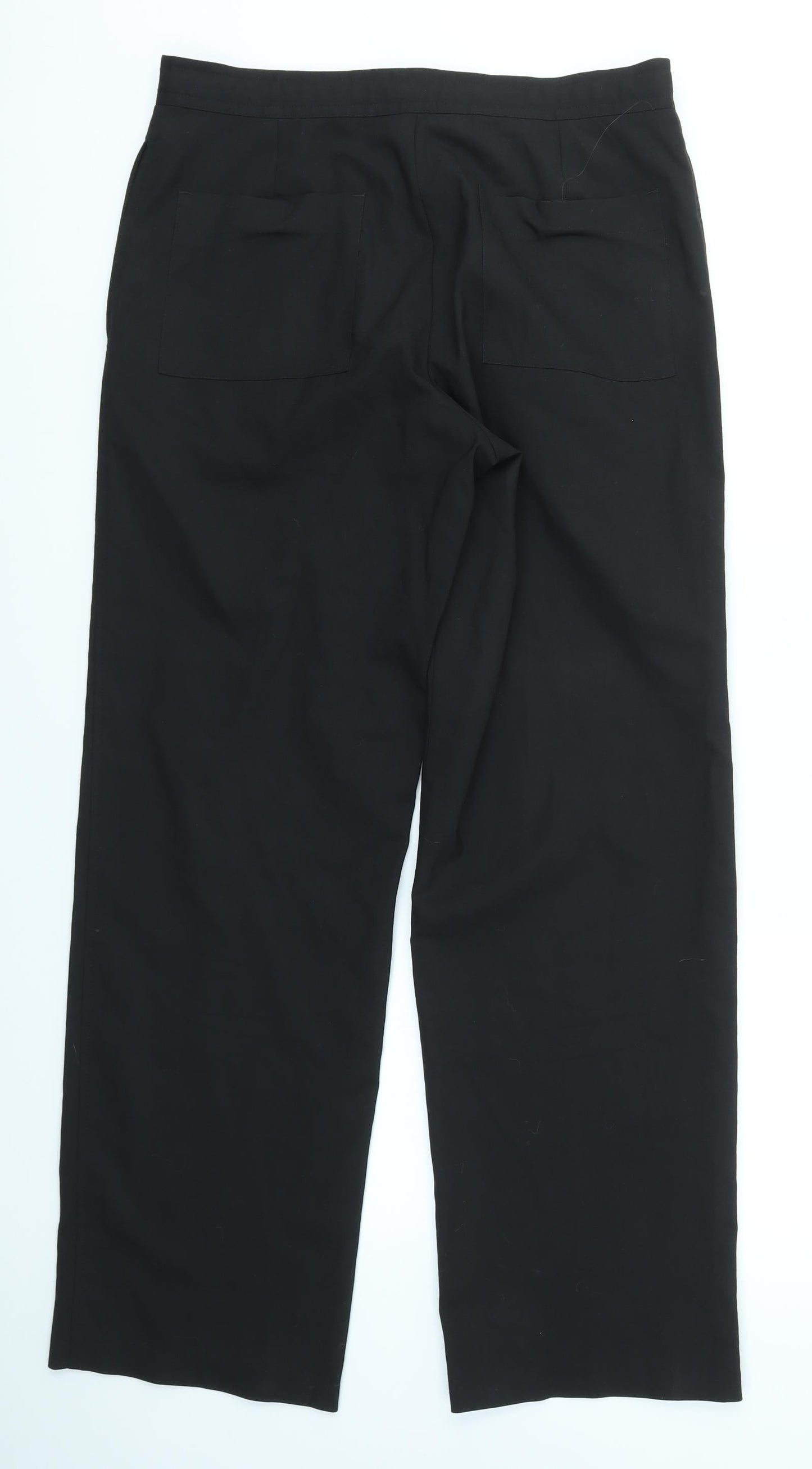 Womens UK Size 32 in NEXT Regular Fit Dress Pants Black Trousers