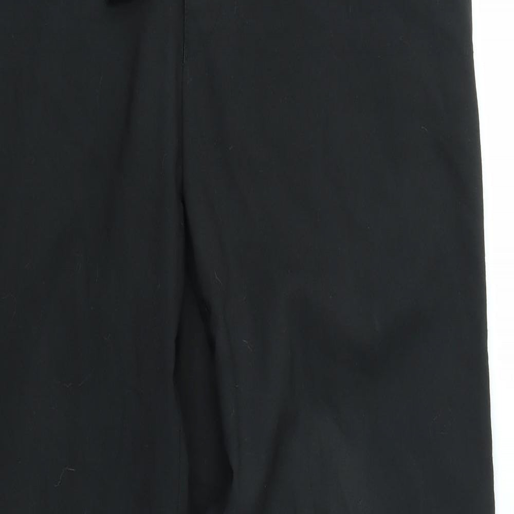 Womens UK Size 32 in NEXT Regular Fit Dress Pants Black Trousers