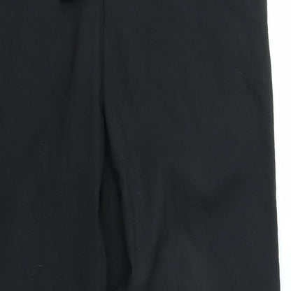 Womens UK Size 32 in NEXT Regular Fit Dress Pants Black Trousers
