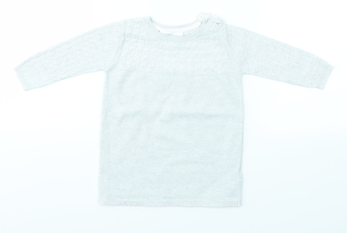 the little white company  Grey   Pullover Jumper Size 0-3 Months