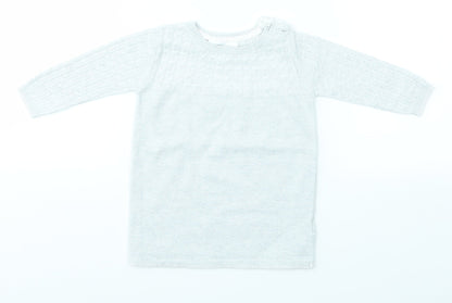 the little white company  Grey   Pullover Jumper Size 0-3 Months