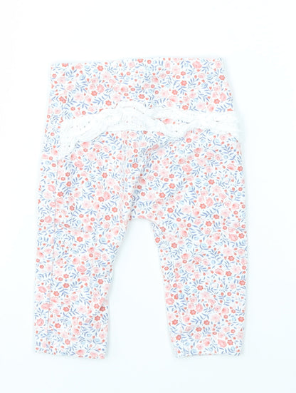 LITTLE NUTMEG Baby Multicoloured Floral  Jogger Leggings Size 3-6 Months