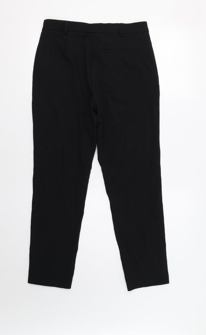 Womens UK Size 10 M&S Regular Fit Dress Pants Black Trousers