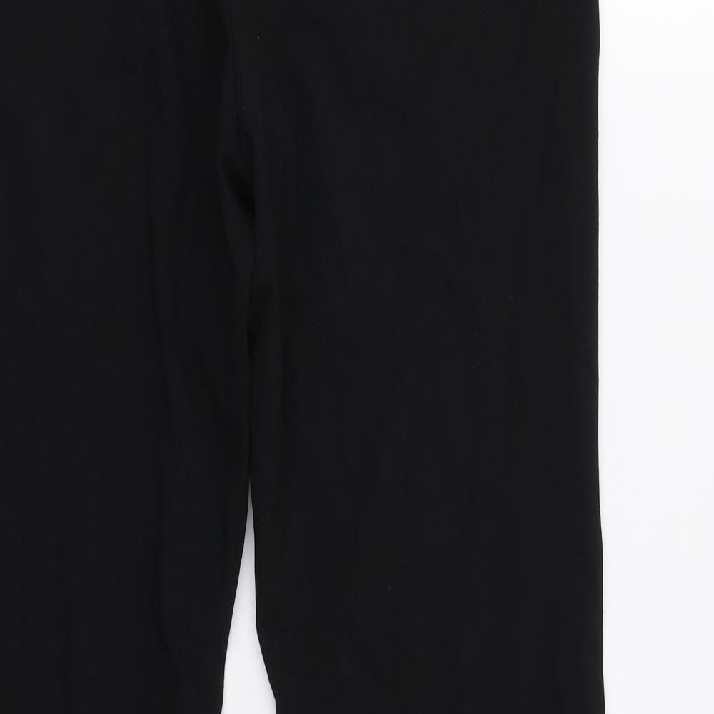 Womens UK Size 10 M&S Regular Fit Dress Pants Black Trousers