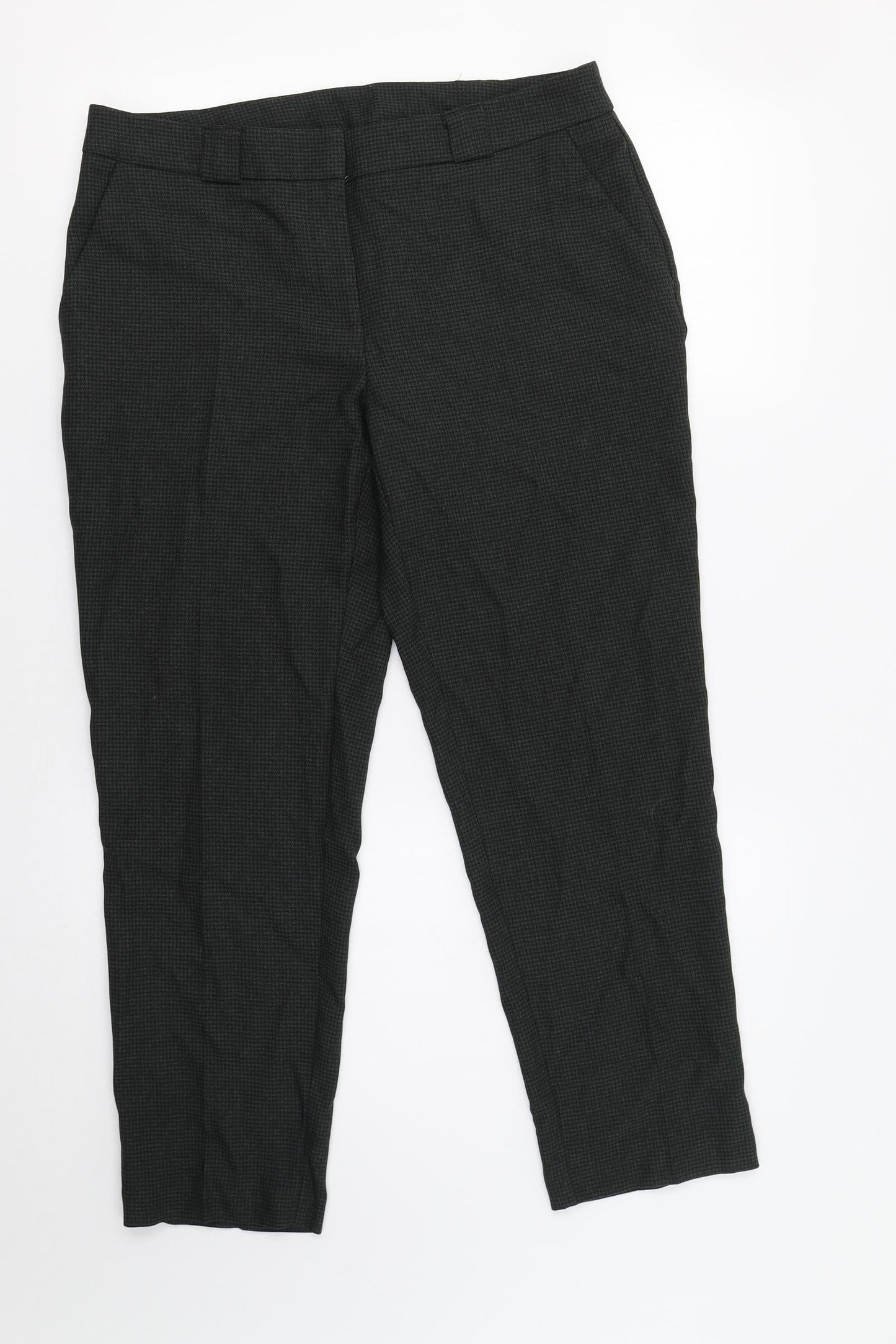 Womens UK Size 12 Dorothy Perkins Regular Fit Dress Pants Green Trousers