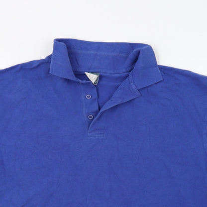Uneek Mens Blue    Polo Size L
