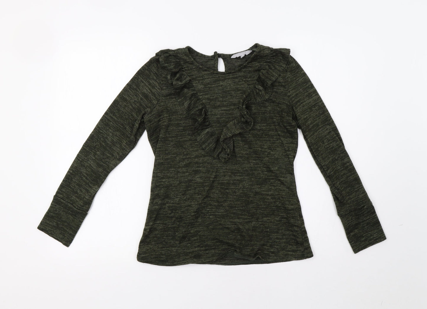 Womens UK Size 10 Red Herring Green Pullover Jumper