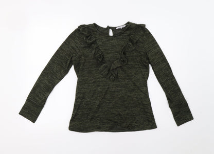 Womens UK Size 10 Red Herring Green Pullover Jumper