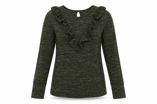 Womens UK Size 10 Red Herring Green Pullover Jumper