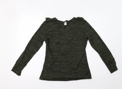 Womens UK Size 10 Red Herring Green Pullover Jumper