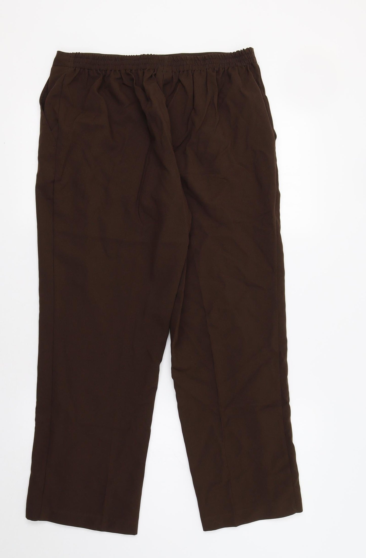 Womens UK Size 16 Damart Regular Fit  Brown Trousers
