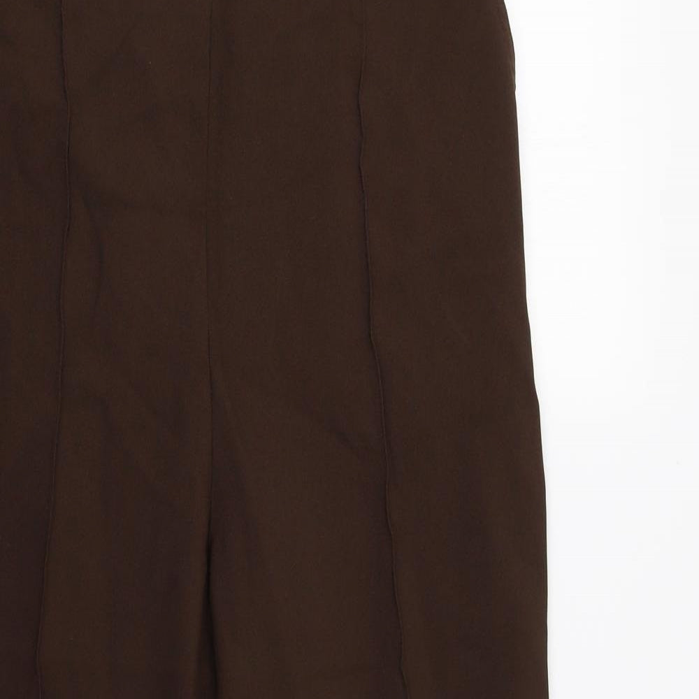 Womens UK Size 16 Damart Regular Fit  Brown Trousers
