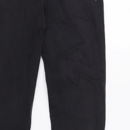 Womens UK Size 8 Preworn Regular Fit  Black Trousers