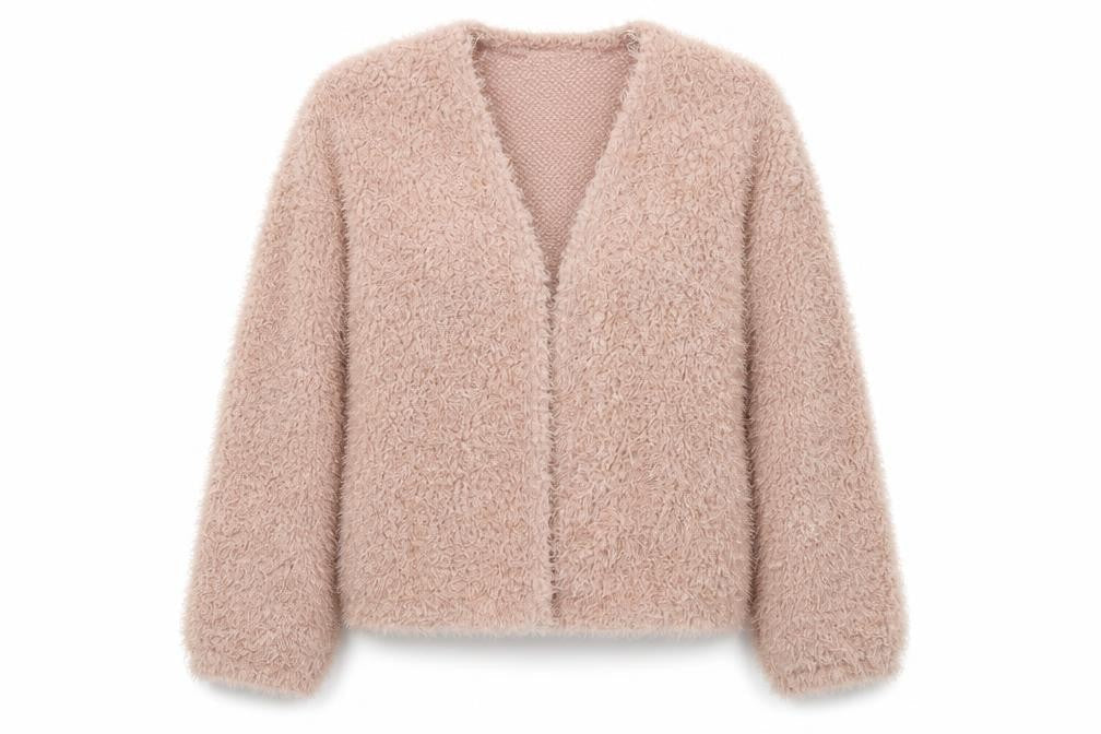 Womens UK Size S New Look Pink Full Zip Jumper