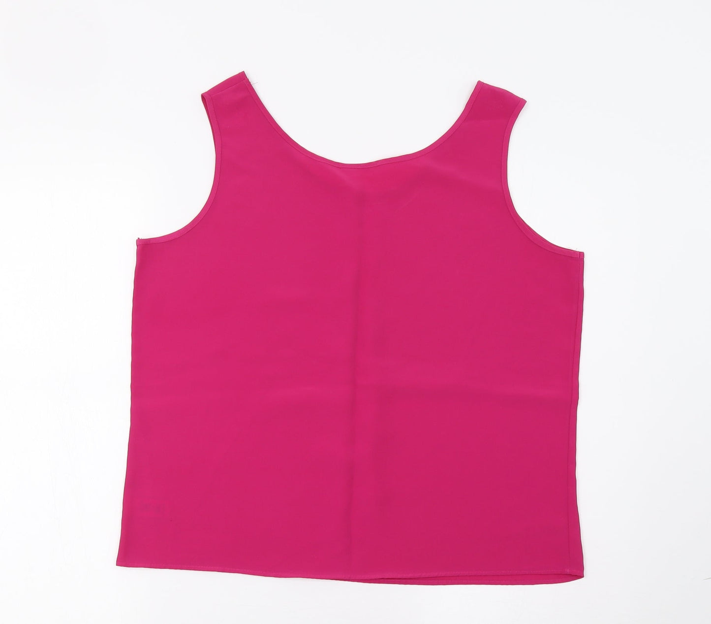 Womens UK Size 14 Preworn Pink Basic Tank