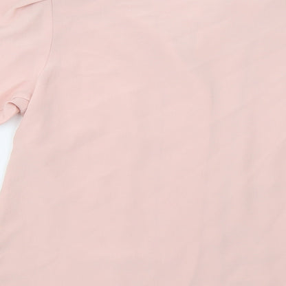 Jersey Masters Womens Pink   Basic Button-Up Size M