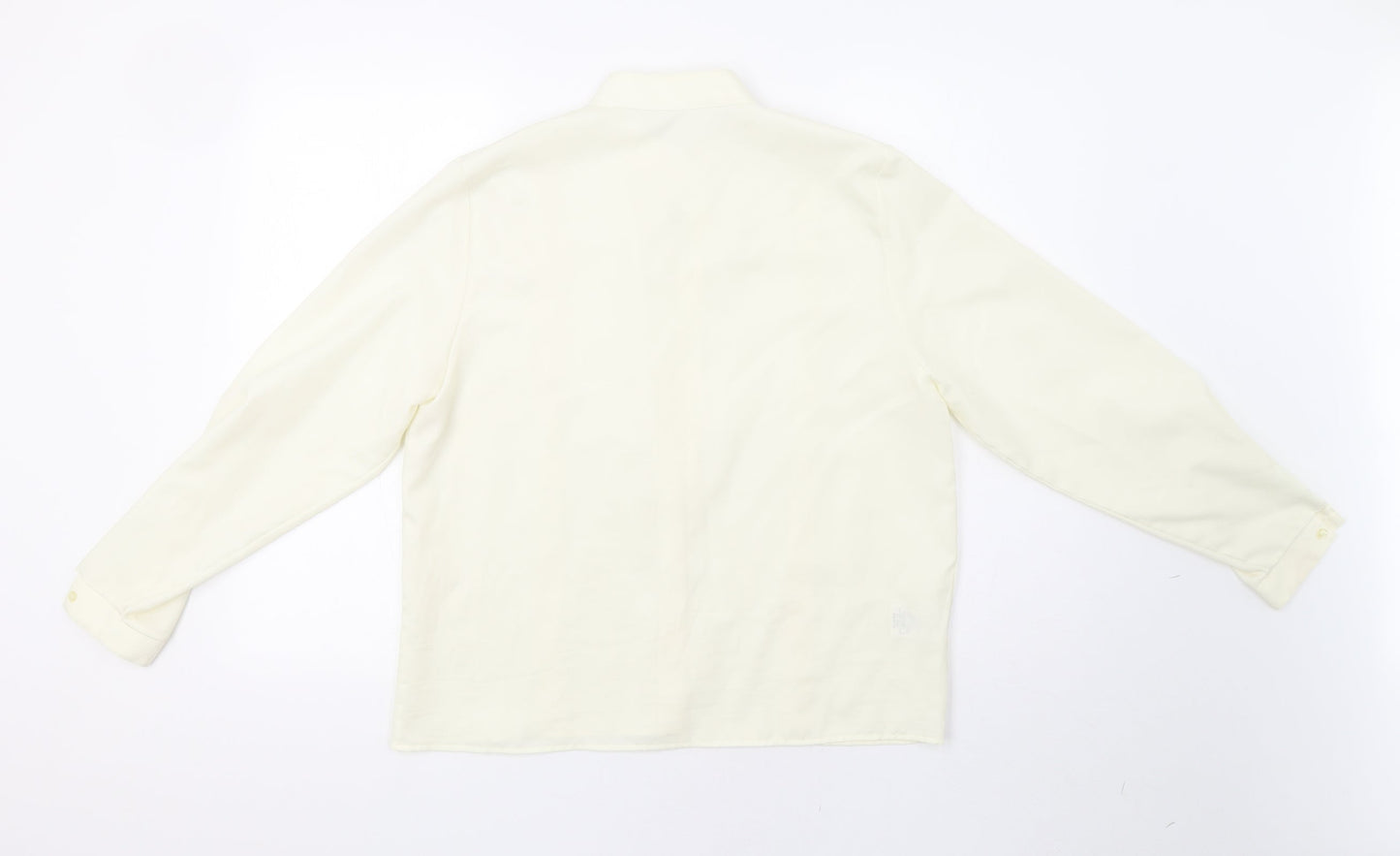 Womens UK Size 14 St Michael Ivory Basic Button-Up