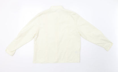 Womens UK Size 14 St Michael Ivory Basic Button-Up