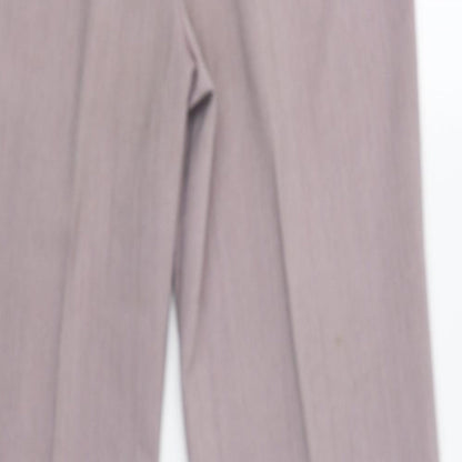 Womens UK Size 14 Berkertex Regular Fit Dress Pants Pink Trousers
